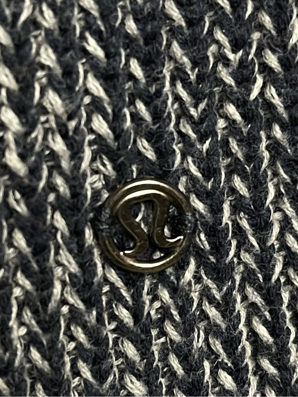 Lululemon Vestigan Heathered Navy Layered Open Front Cardigan Sweater - Picture 5 of 6